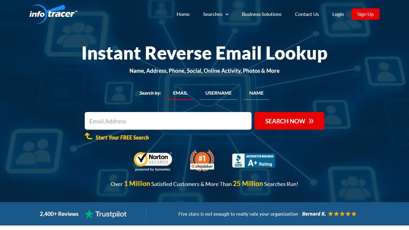 Reverse Email Lookup | Email Address Search | InfoTracer